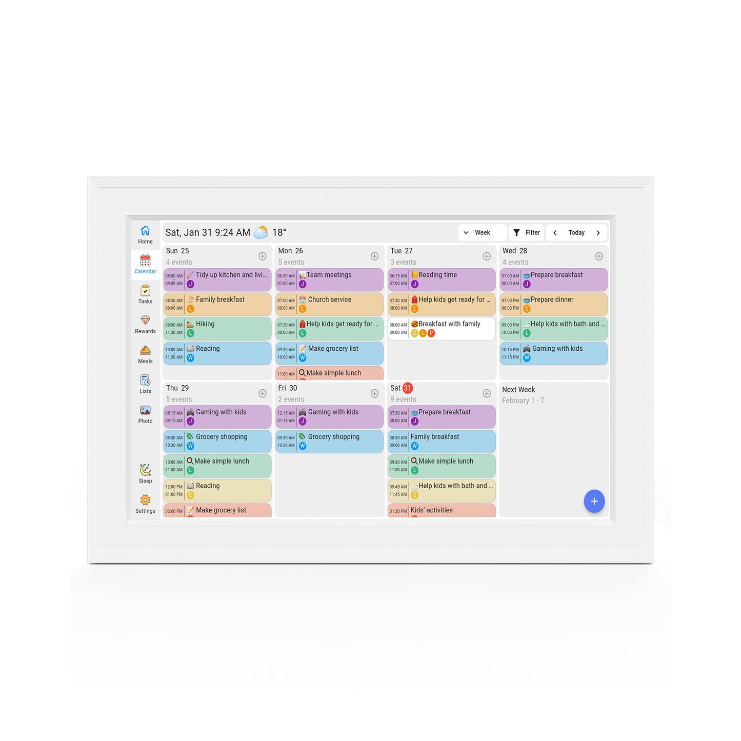 10.1"Digital Calendar
