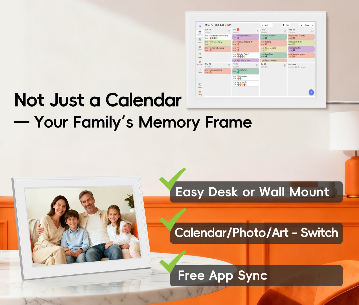 15.6"Digital Calendar