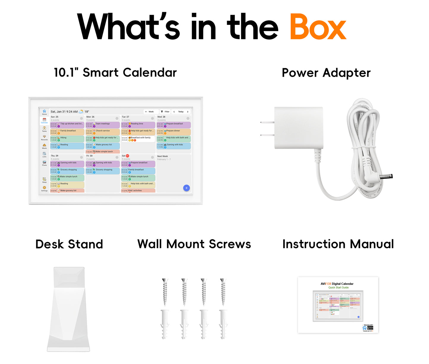 15.6"Digital Calendar