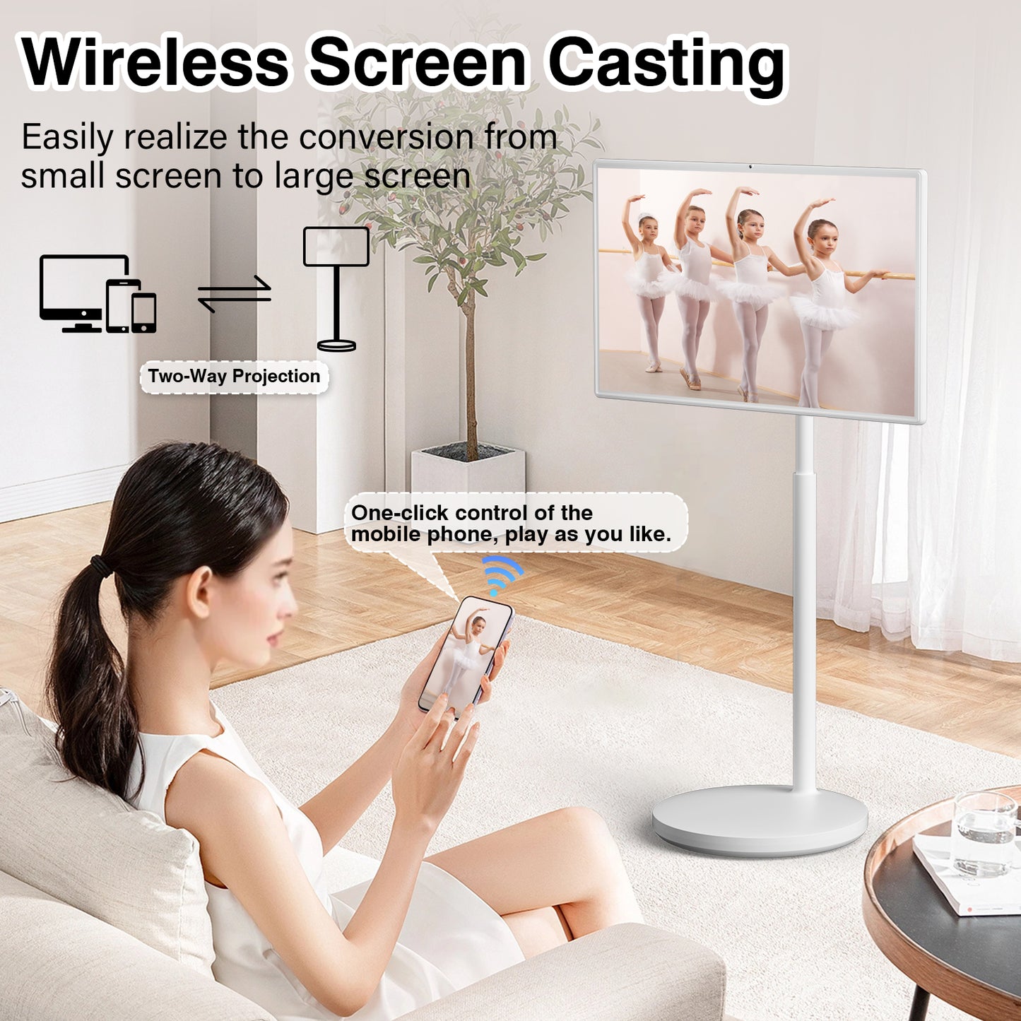 32 Inch Rolling Smart Screen